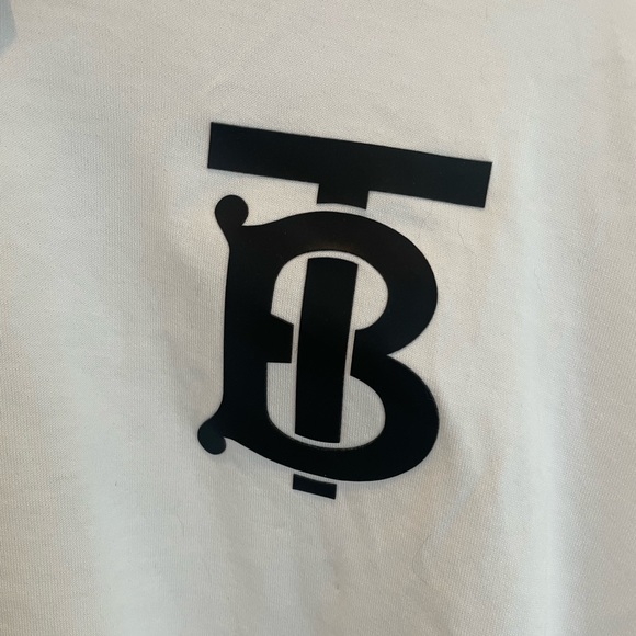 BURBERRY L/S MONOGRAM MOTIF COTTON OVERSIZED SHIRT | UNISEX SMALL - Picture 6 of 6